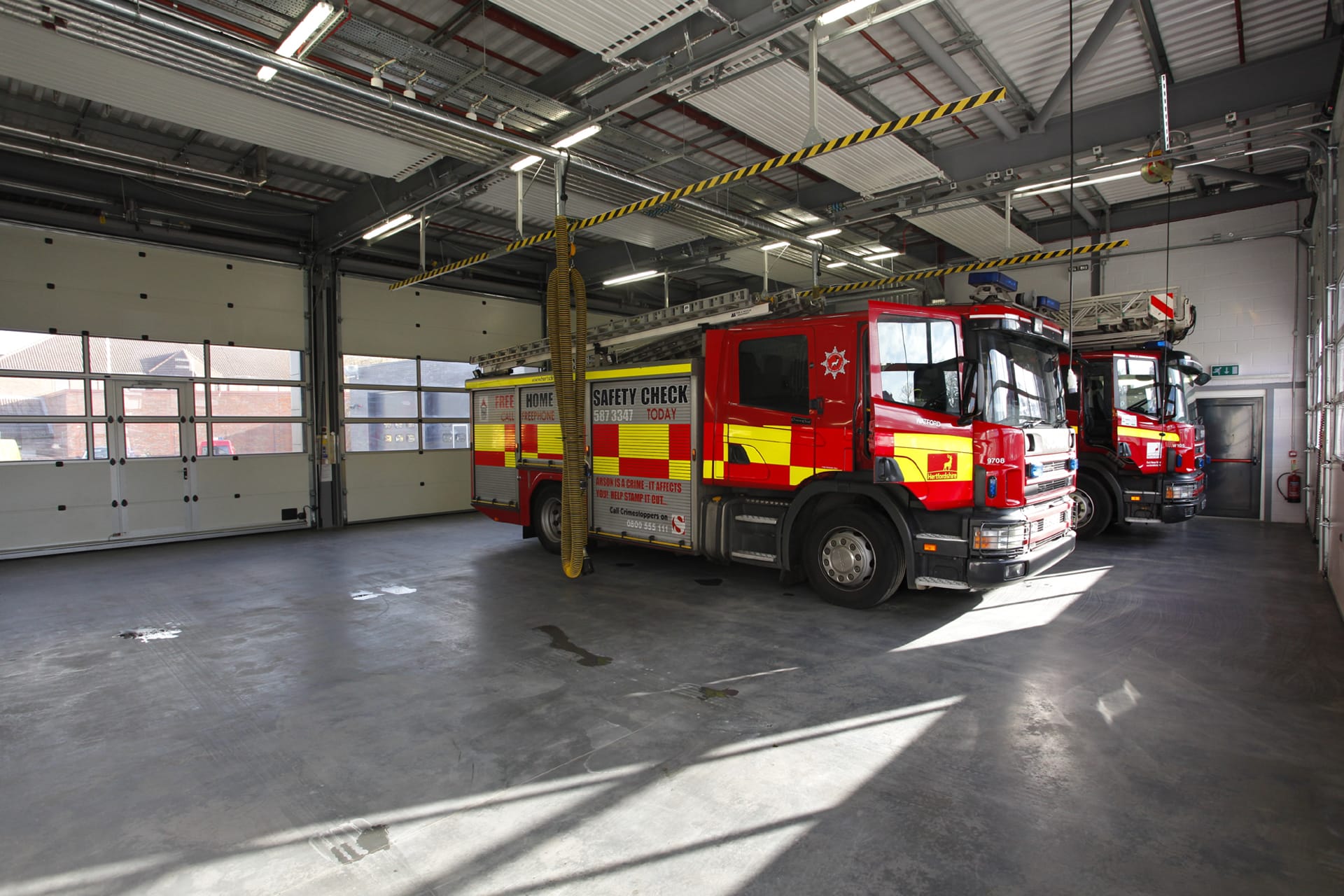 Watford Fire Station 3 bays fire appliance bay