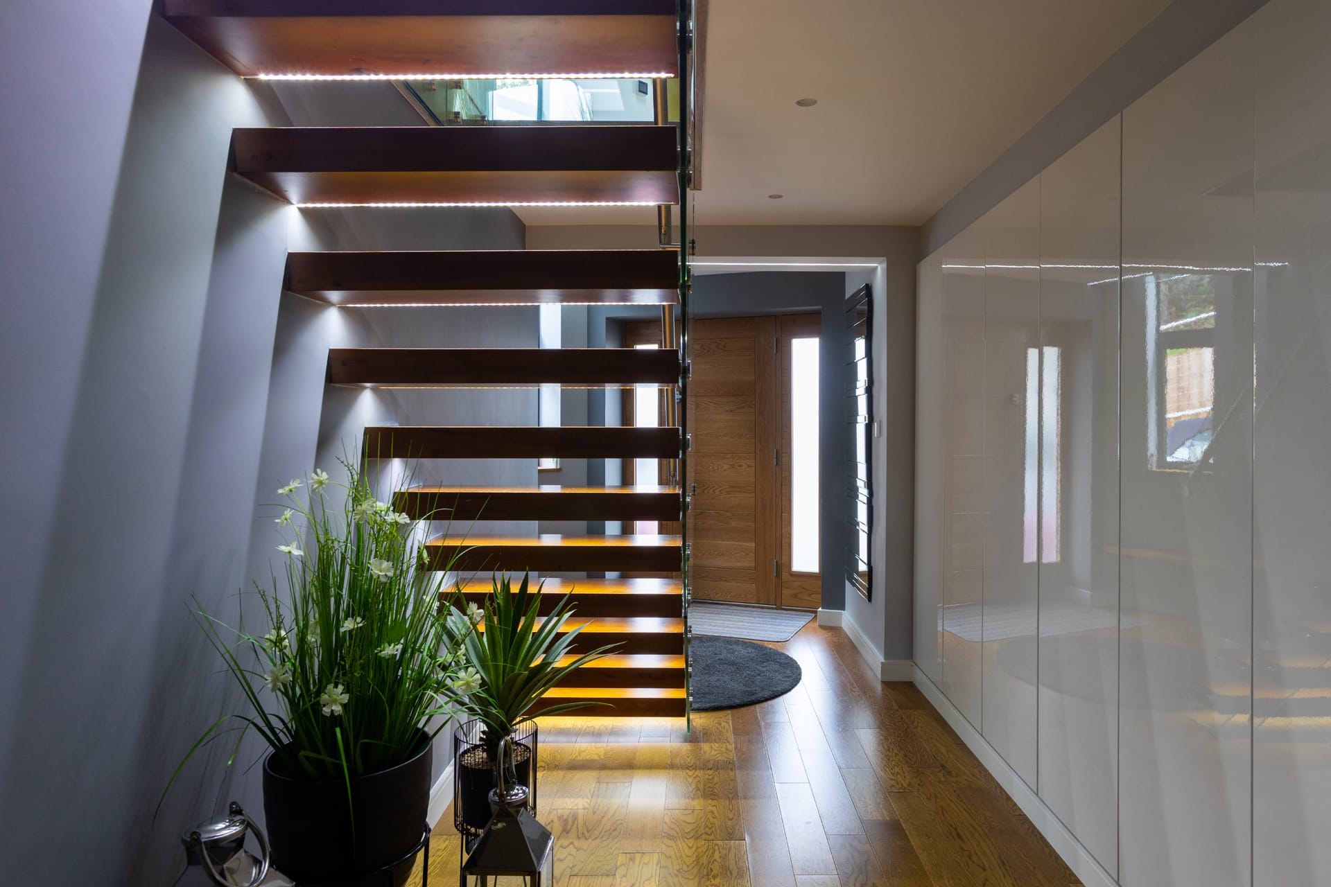 feature timber staircase 